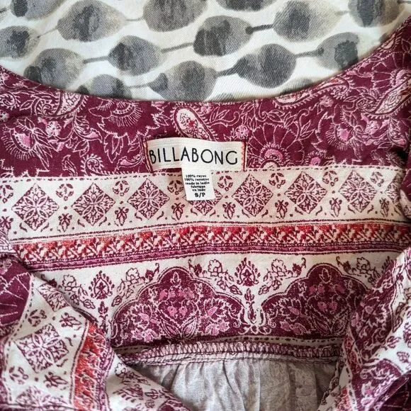 Billabong Paisley Print Boho Dress - Picture 6 of 9